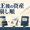 FIRE後の資産の取り崩し順を示したアイキャッチ画像